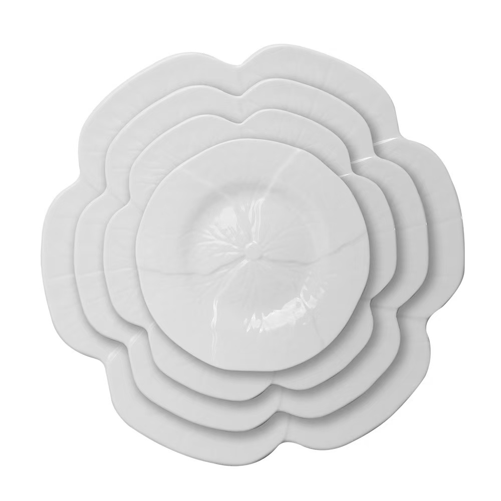 White Cabbage 13in Series Charger Plates New Design