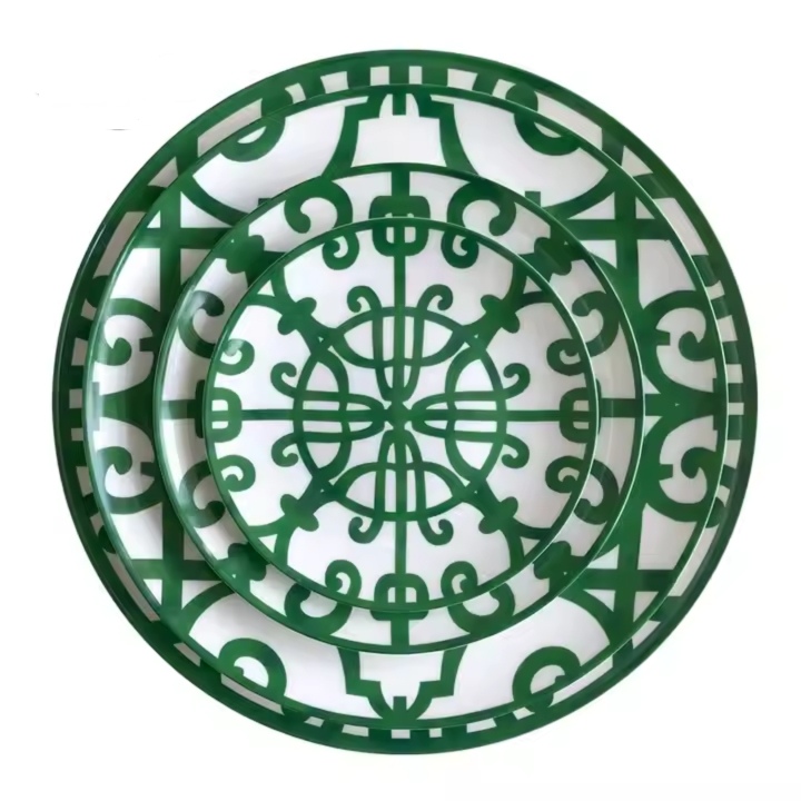 Grandwell tableware art round plate dinner plates bone china dishes