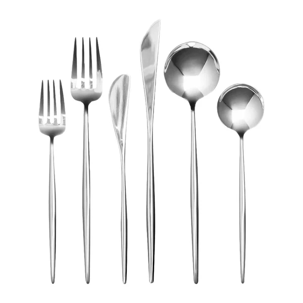 Grandwell Tableware Portuguese Cutlery Set Royal Flatware Service Matt Cutlery Set Collections Silver Plated